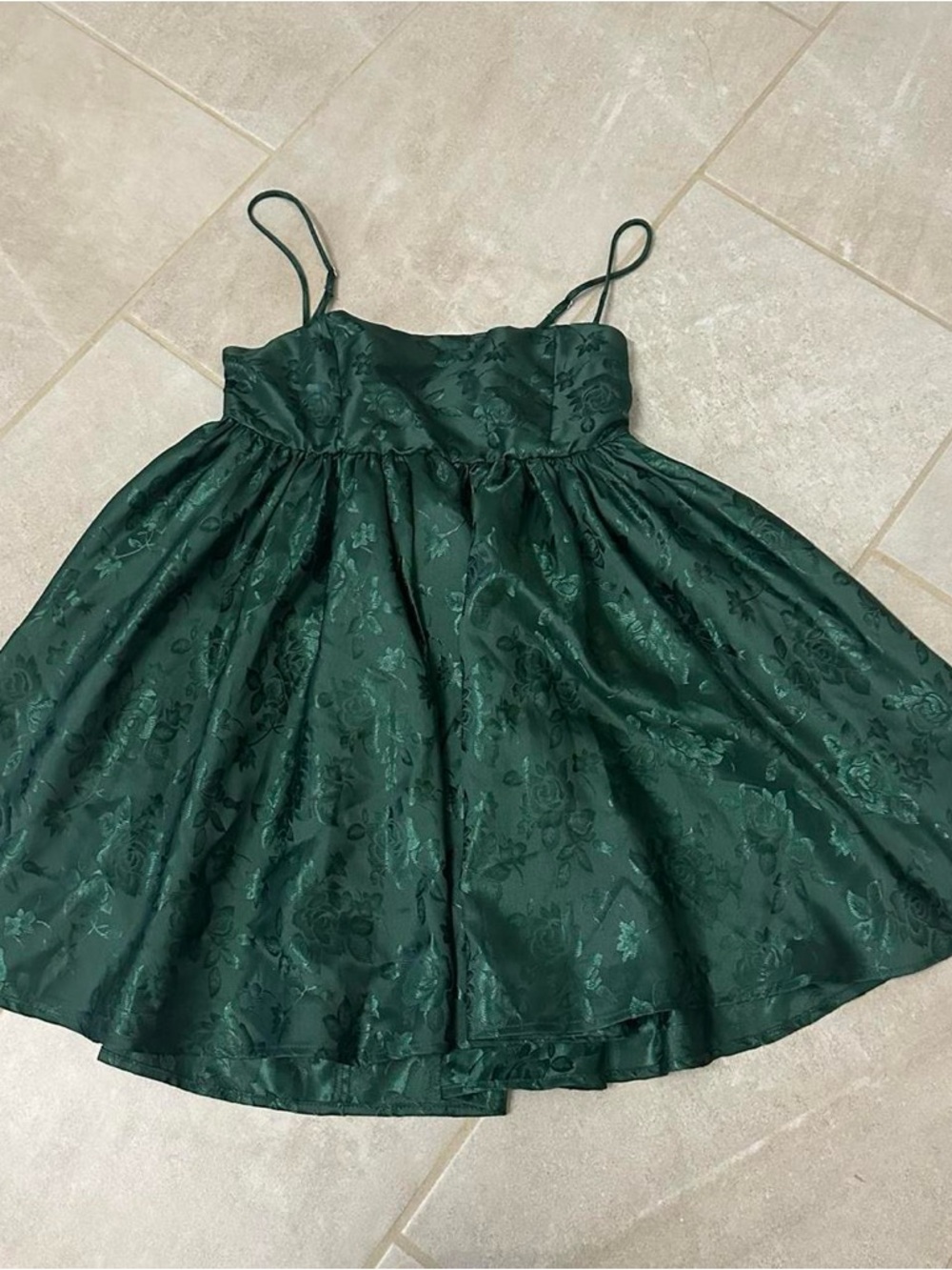 Emerald Green Babydoll dress Lucy in the Sky